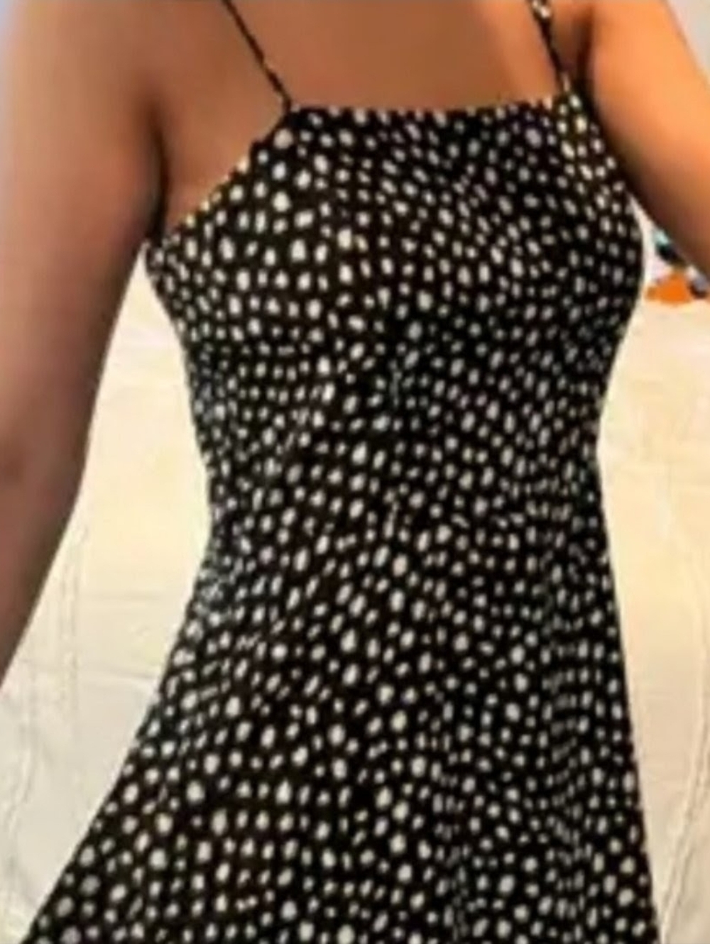 Lola Grace Size M Chic Black and White Polka Dot Dress, new with tags
